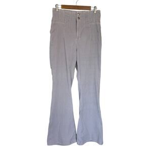 NWT We The Free Pants Women 29 Gray Jayde Corduroy High‎ Rise Flare Leg Festival